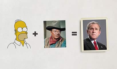 Homero + Vaquero = Bush