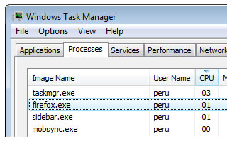 Abrir el administrador de tareas Windows Vista