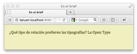 Diseño web de la tipografía con estilos CSS
