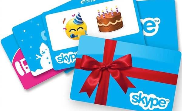 Skype Gift Cards ahora disponible en 44 países