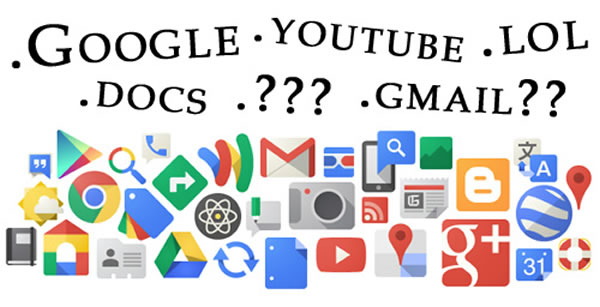 Google solicita seis dominios de primer nivel