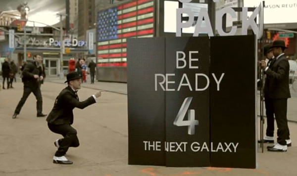 Video: Ingenioso Flash Mob a horas del lanzamiento del Galaxy S4