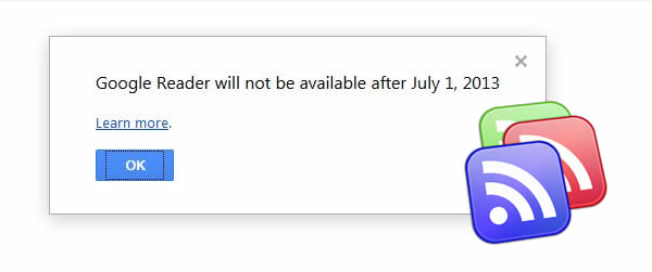 Google Reader desaparecerá el 1ero de Julio!