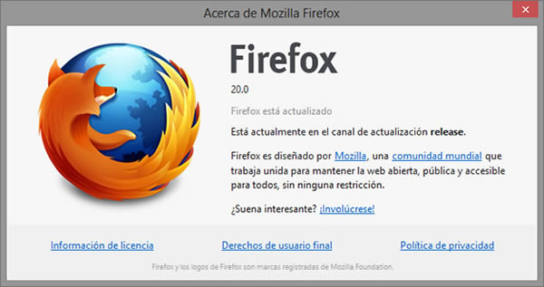 Descarga Firefox 20, con mejor navegación privada y mucho más!