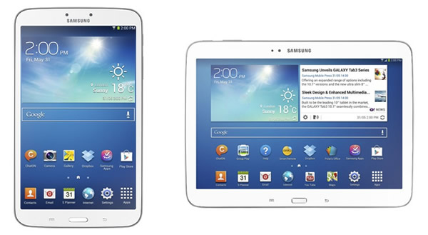 Samsung anuncia sus Galaxy Tab 3 de 8 y 10 pulgadas