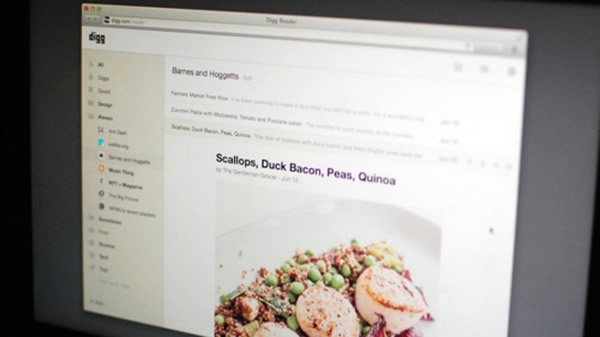 Digg Reader: Otro reemplazo de Google Reader llega el 26 de Junio
