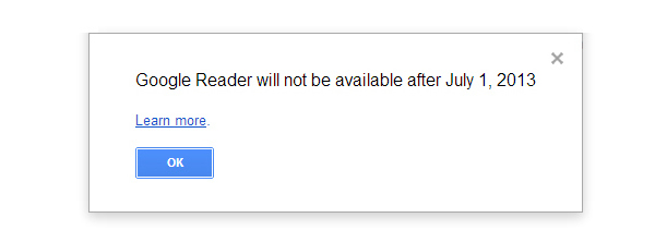 El último día de Google Reader - ¿Ya pasaron sus datos?