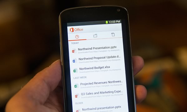 Office de Microsoft llega a los teléfonos Android