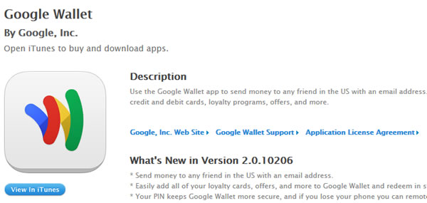 Google Wallet para iPhone llega al App Stores