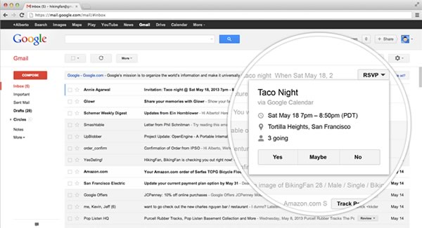 Gmail presenta sus botones de Acción Rápida