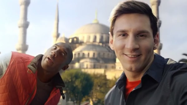 Lionel Messi y Kobe Bryant en divertido duelo de Selfies