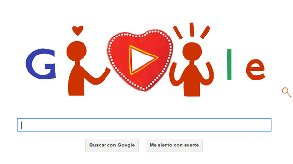 Google celebra San Valentín con Dulce Doodle Interactivo + Vídeo