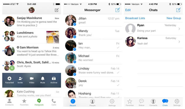 Nuevo Google Hangouts en iOS ¿Imita a Facebook Messenger y WhatsApp?