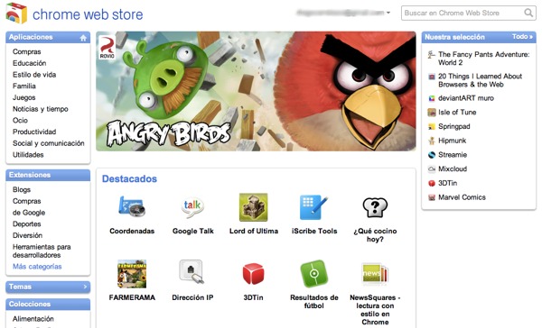 Angry Birds Chrome Web Store