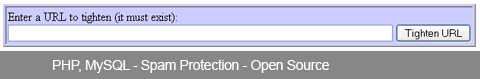 tighturl short url script