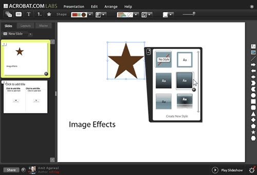 Acrobat Presentations Interfaz