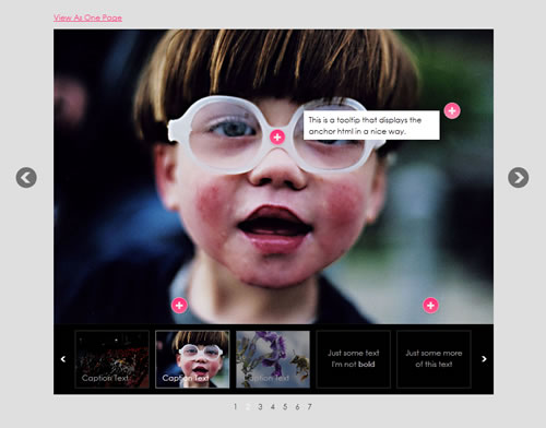 Awkward Showcase: Slider de jQuery con thumbnails, captions y tooltips