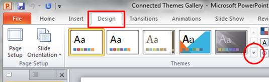 PowerPoint Galeria de Temas