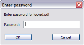 Escribir password PDF
