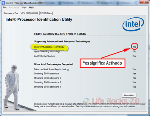 Herramienta de identificacion del procesador Intel
