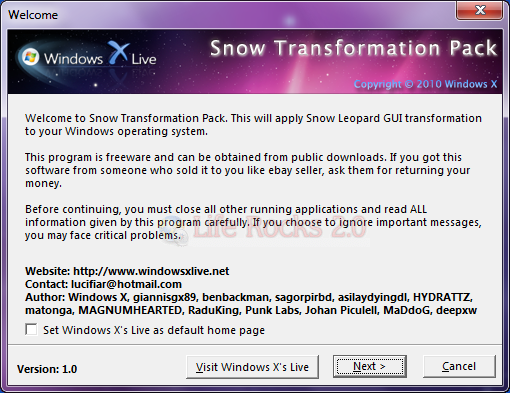 Snow Transformation Pack