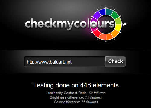 Comprueba el contraste de los colores de tu web