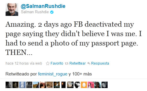 De cómo Salman Rushdie utilizó Twitter para enfrentar a Facebook