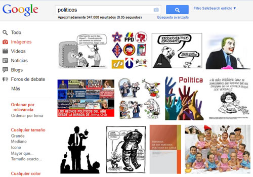 Google Chile: Politicos