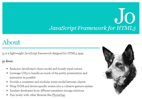 Framework JavaScript para aplicaciones móviles con HTML5