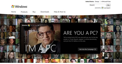 Genial publicidad de Microsoft: I'm a Pc
