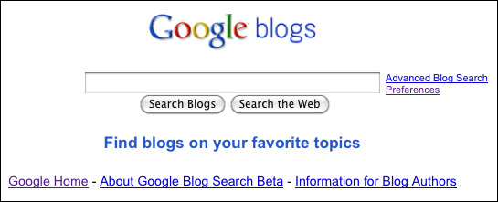 Actual marca Google Blogs