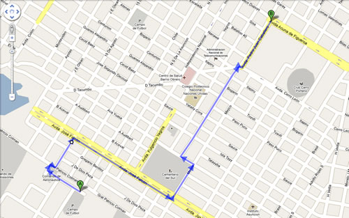 Google Maps con indicaciones de manejo para Latino América