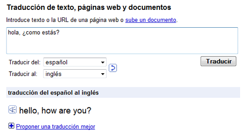 Google Translate ofrece traducciones fonéticas
