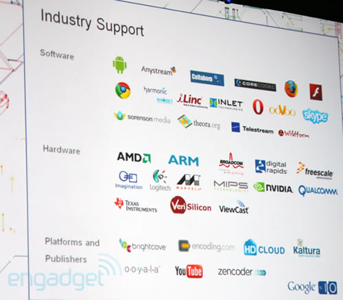Empresas que apoyan WebM