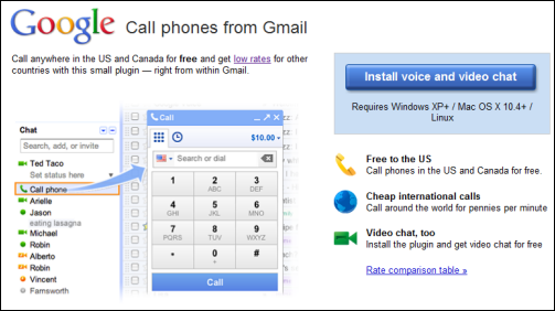 Llamar por teléfono desde Gmail, ya es posible