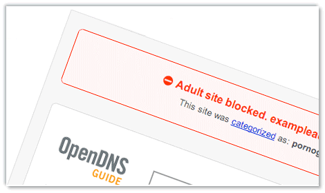 OpenDNS Bloquear sitios para adultos