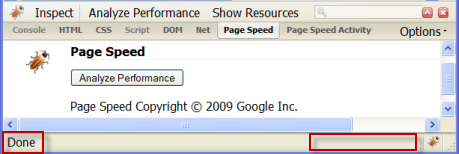 Page Speed Status Bar