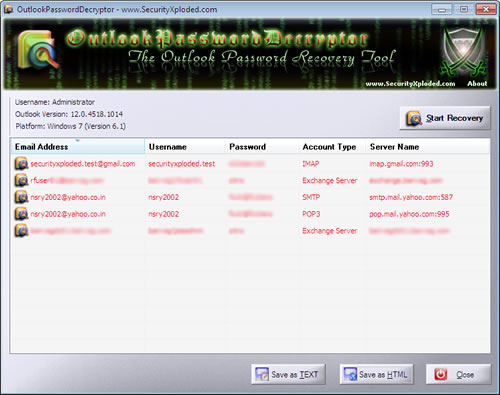 Recupera passwords perdidos de Outlook con outlookpassworddecryptor