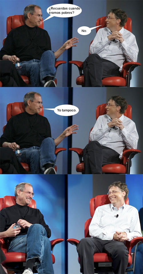 Steve Jobs y Bill Gates Juntos