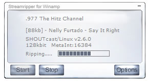 StreamRipper, para grabar radios en Winamp