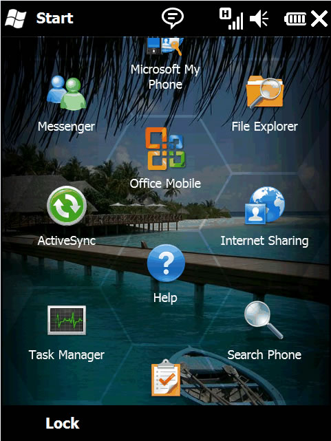 Winmob start menu