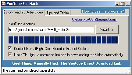 YouTube File Hack, para descargar videos a la PC