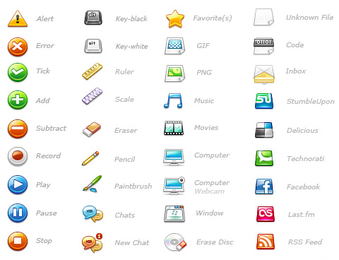75 Iconos gratuitos para aplicaciones de software y diseño de sitios web
