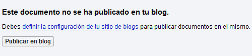 De Google Docs a un Blog
