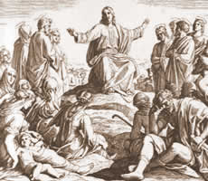 Jesus dando mensajes