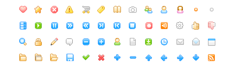 Mini Iconos de calidad a colores