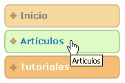 Menú rollover con CSS y una sola imagen