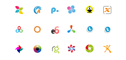 Inspiración! Excelente colección de favicons