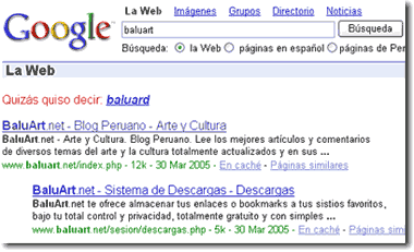 BaluArt.net en Google