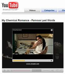 YouTube con publicidad en línea